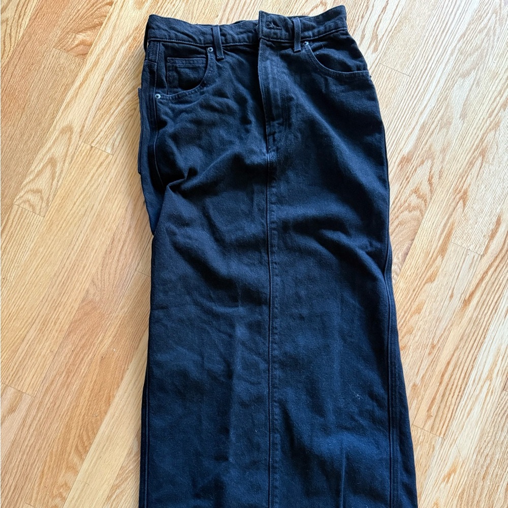MOTHER Women’s Dark Jean Maxi Skirt
